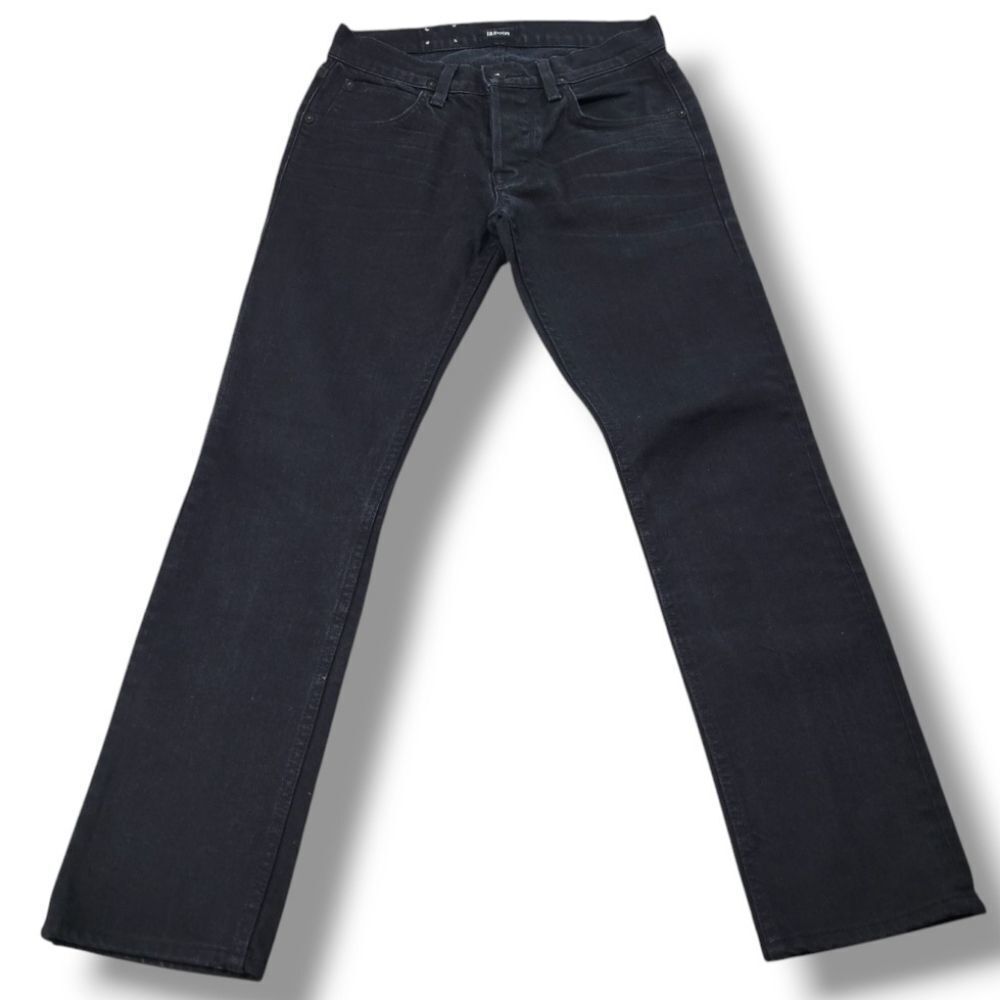 Hudson Jeans Size 28 W28"xL28" Hudson Blake Slim Straight Leg Jeans Black Denim
